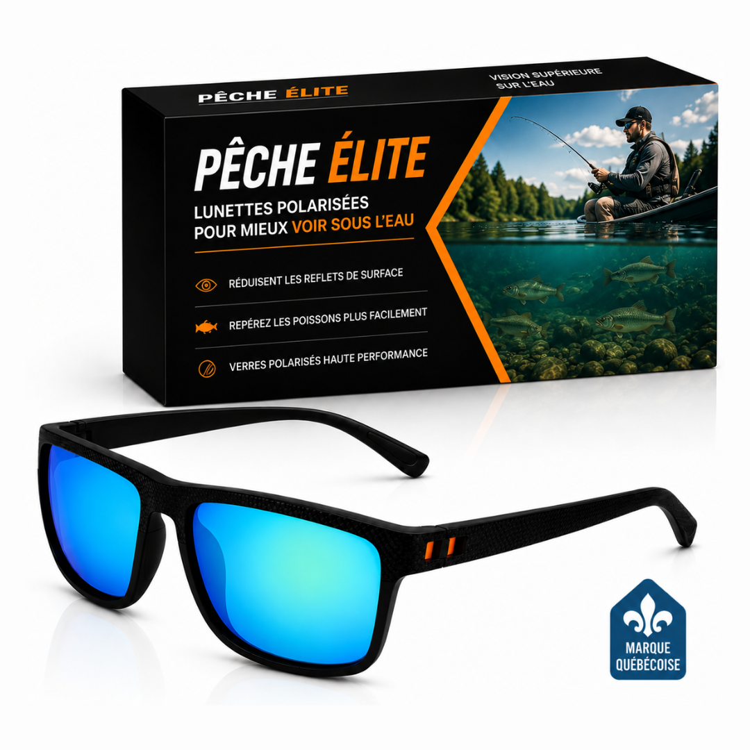 Lunettes hyper polarisées pour la pêche