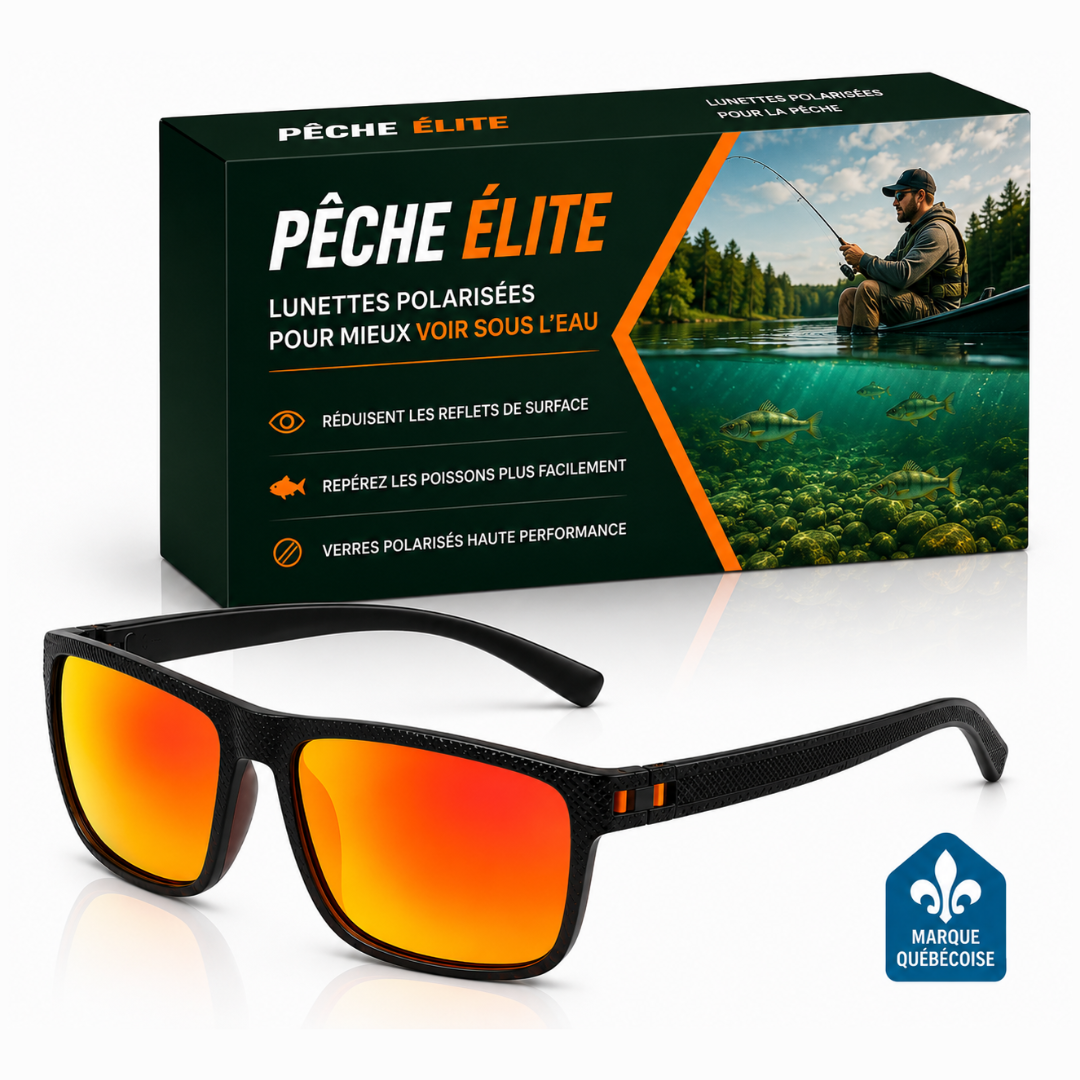 Lunettes hyper polarisées pour la pêche