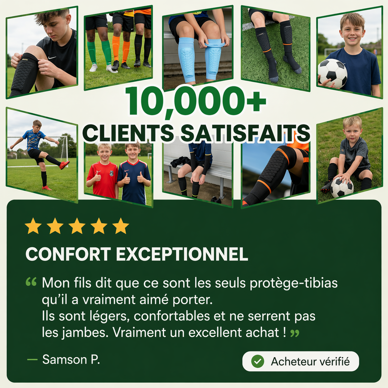 FlexGuard™ — Protection avancée des tibias