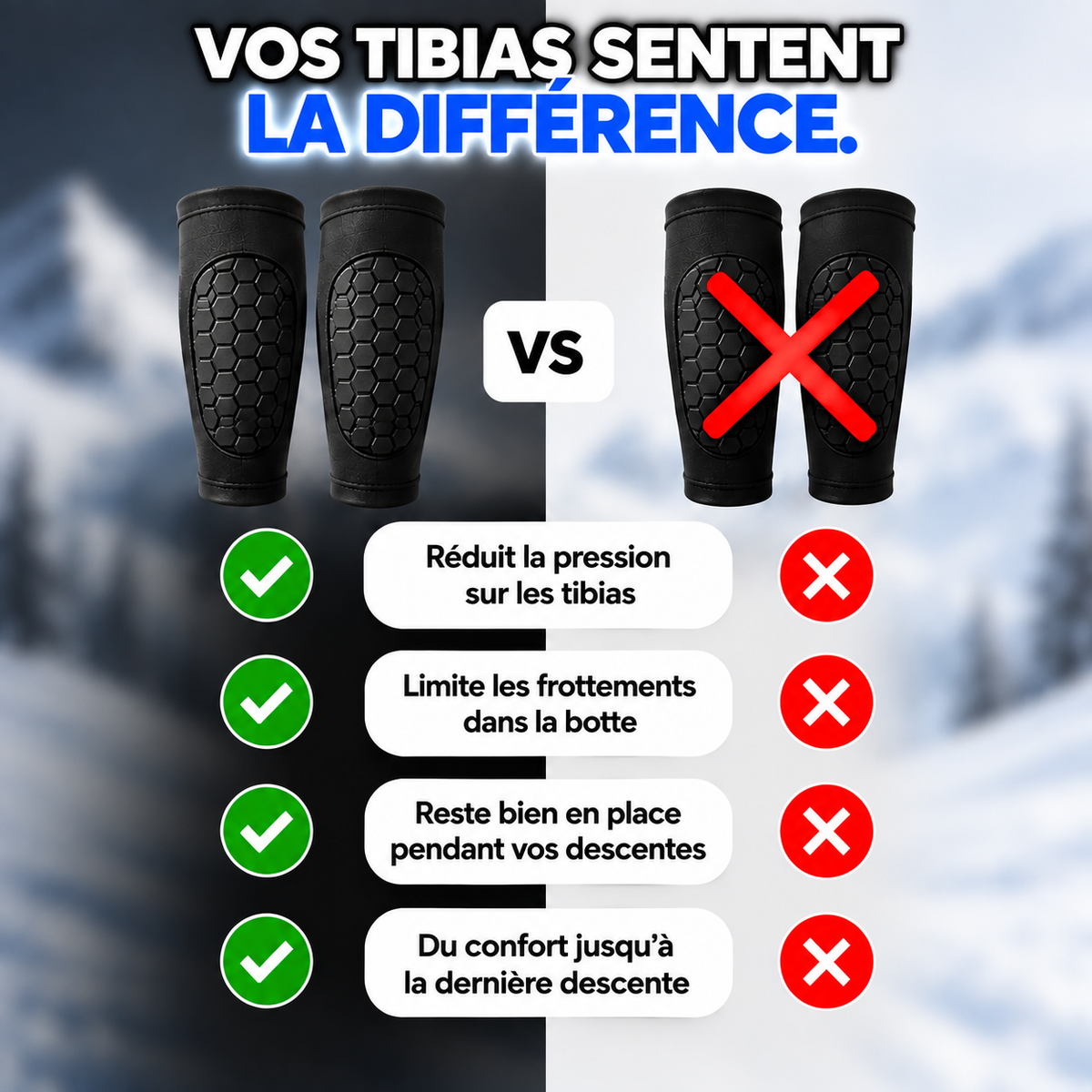 FlexGuard™ - Protection avancée pour tibias